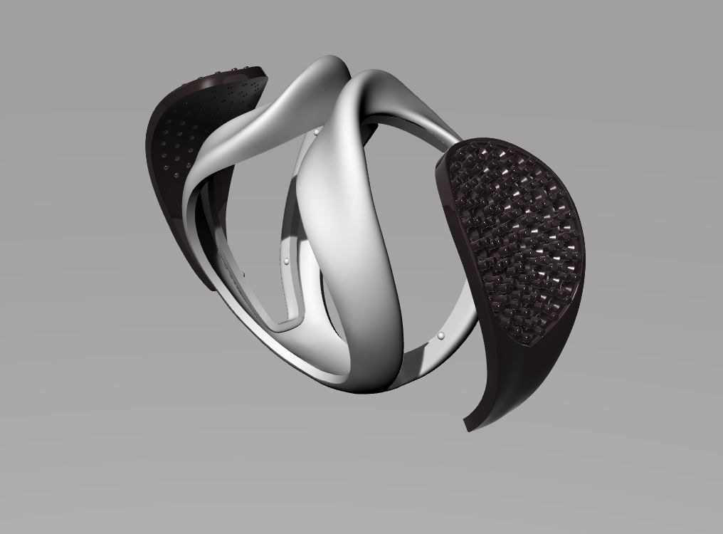 WOMAN RING WITH GEMS 3D print model_14