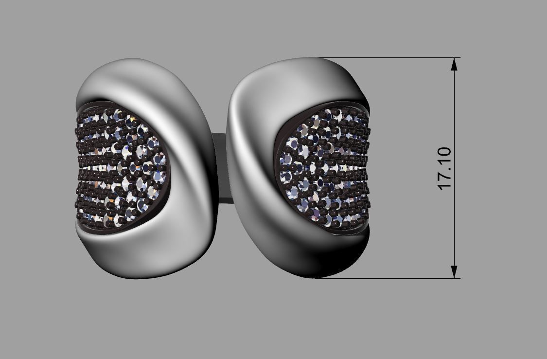 WOMAN RING WITH GEMS 3D print model_11