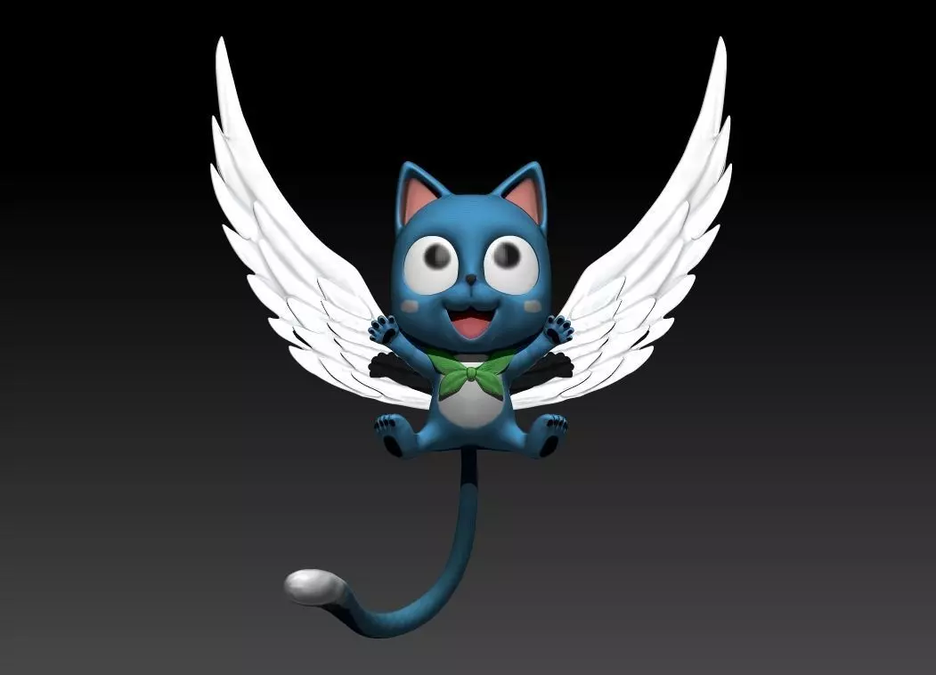 Happy Fairy tail 3D MODEL Zbrush OBJ 3D model