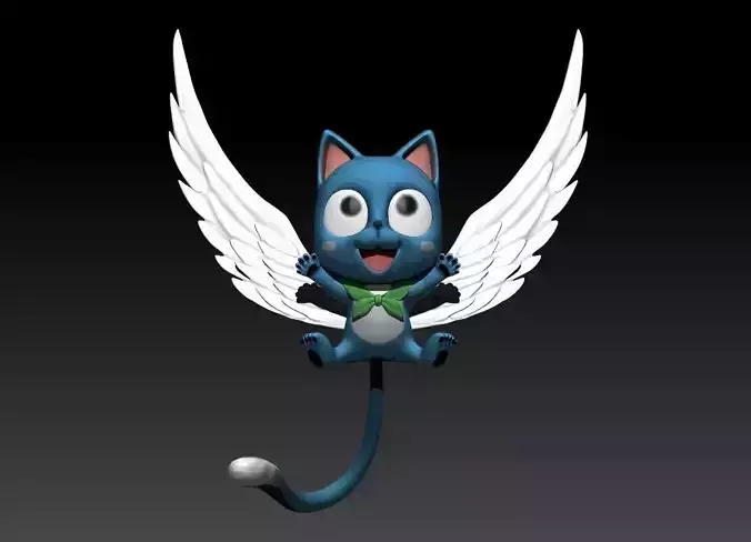 Happy Fairy tail 3D  MODEL  Zbrush OBJ