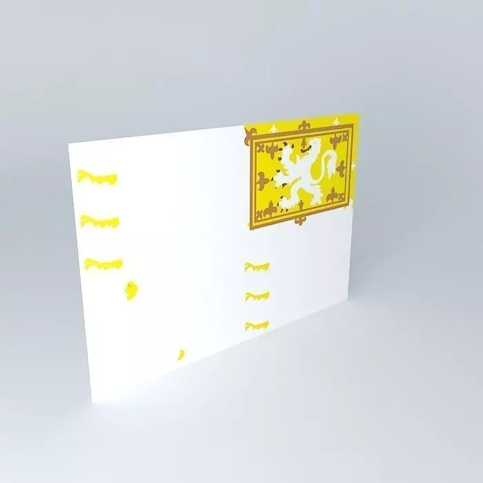 Royal Standard Flag (2d) Free 3D model