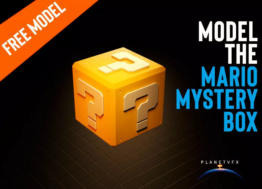 Mario Mystery Box Free low-poly 3D model_0