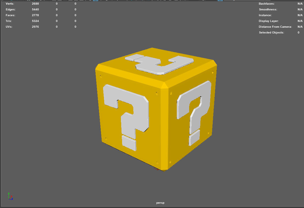Mario Mystery Box Free low-poly 3D model_6