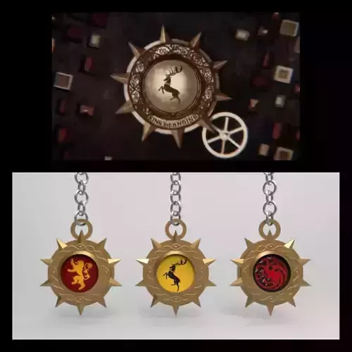 Kings Landig gear keychain - Game of Thrones