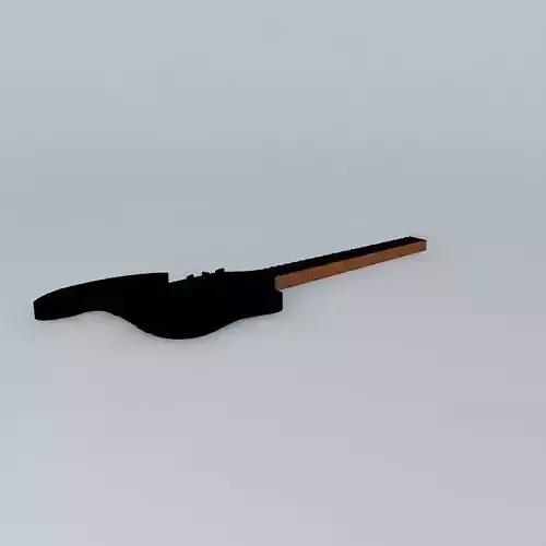 Black electric guitar