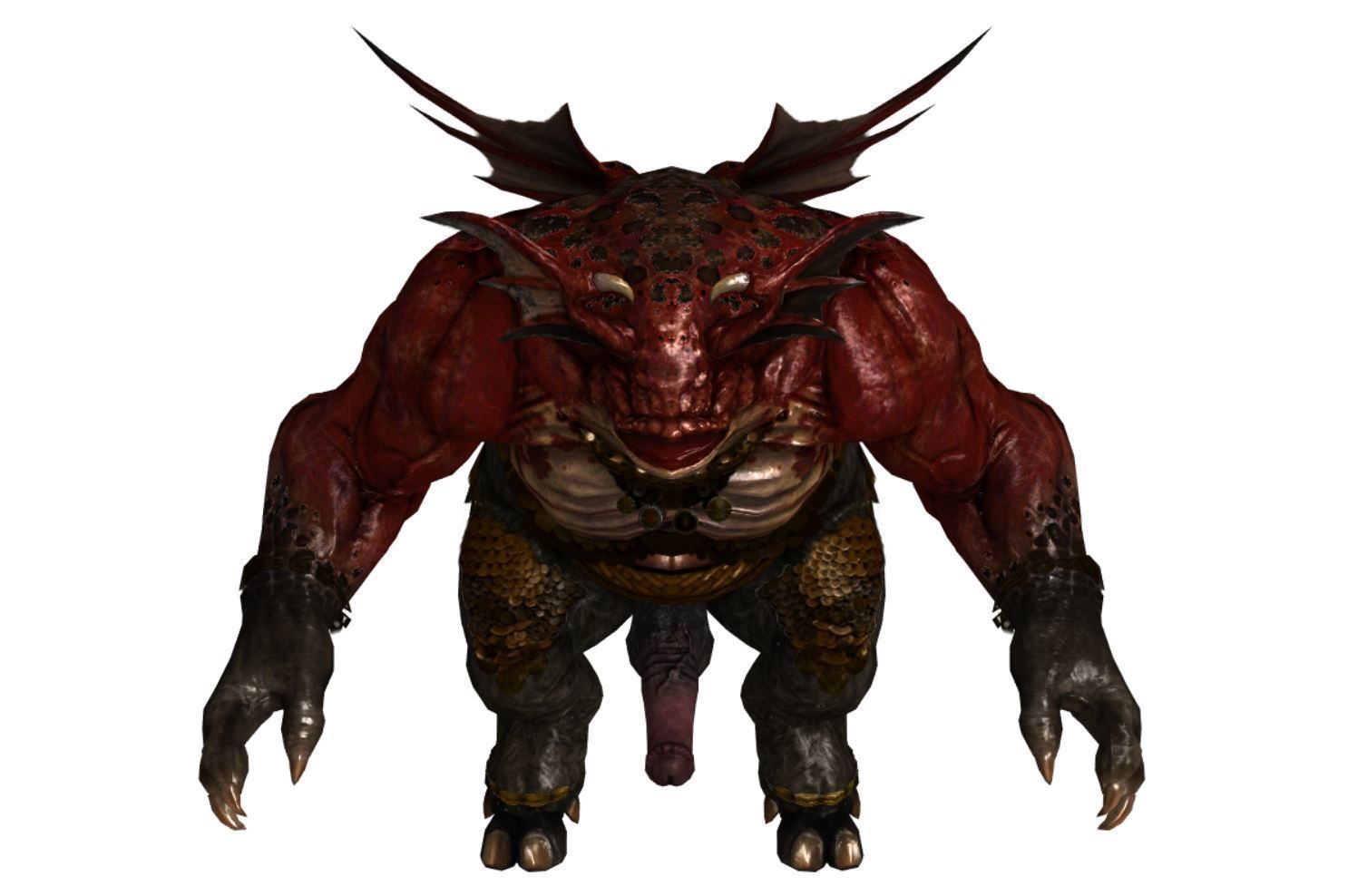 Monster with d-ick 02 3D model_1