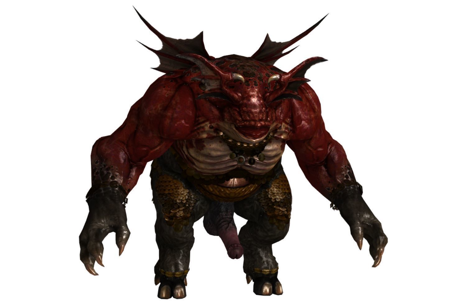 Monster with d-ick 02 3D model_14