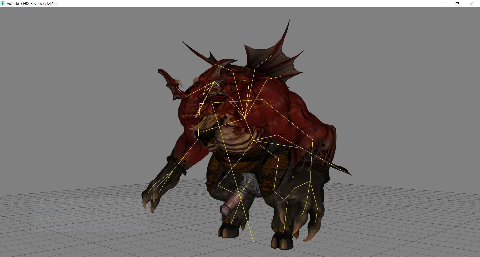 Monster with d-ick 02 3D model_3