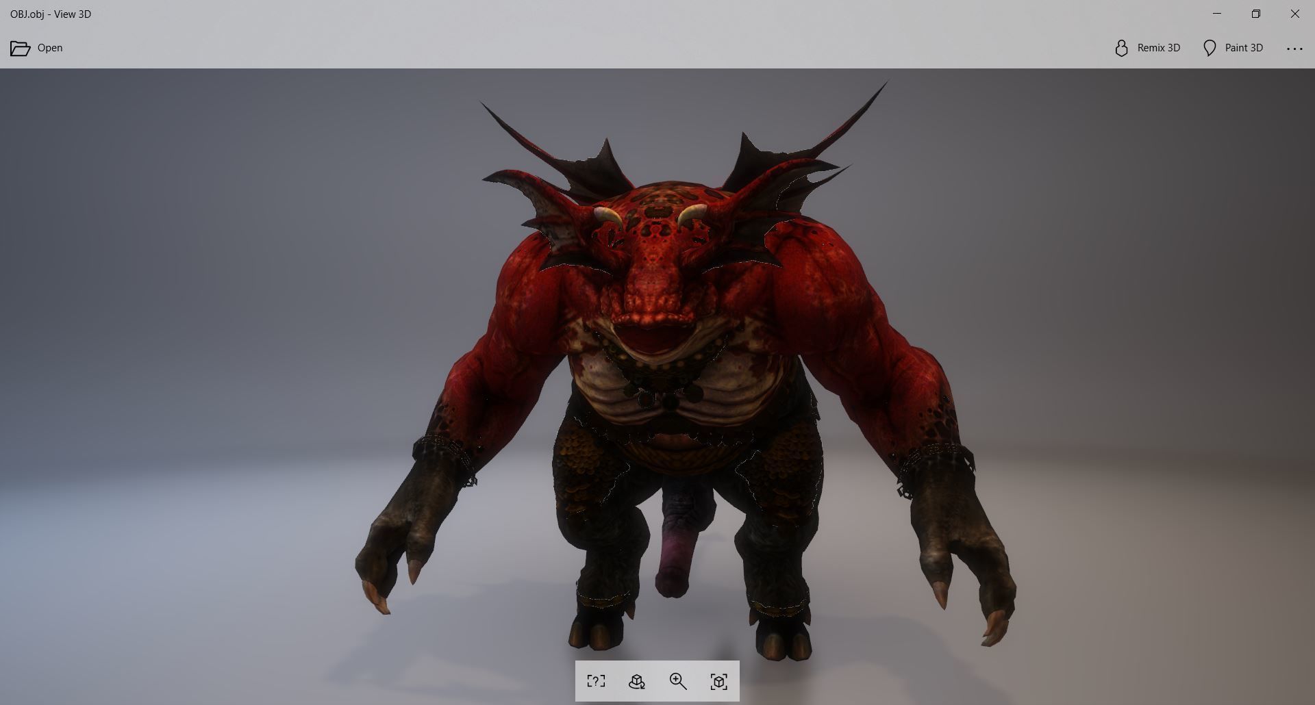 Monster with d-ick 02 3D model_2