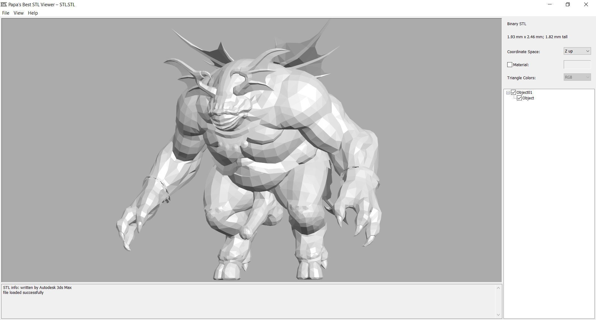 Monster with d-ick 02 3D model_7