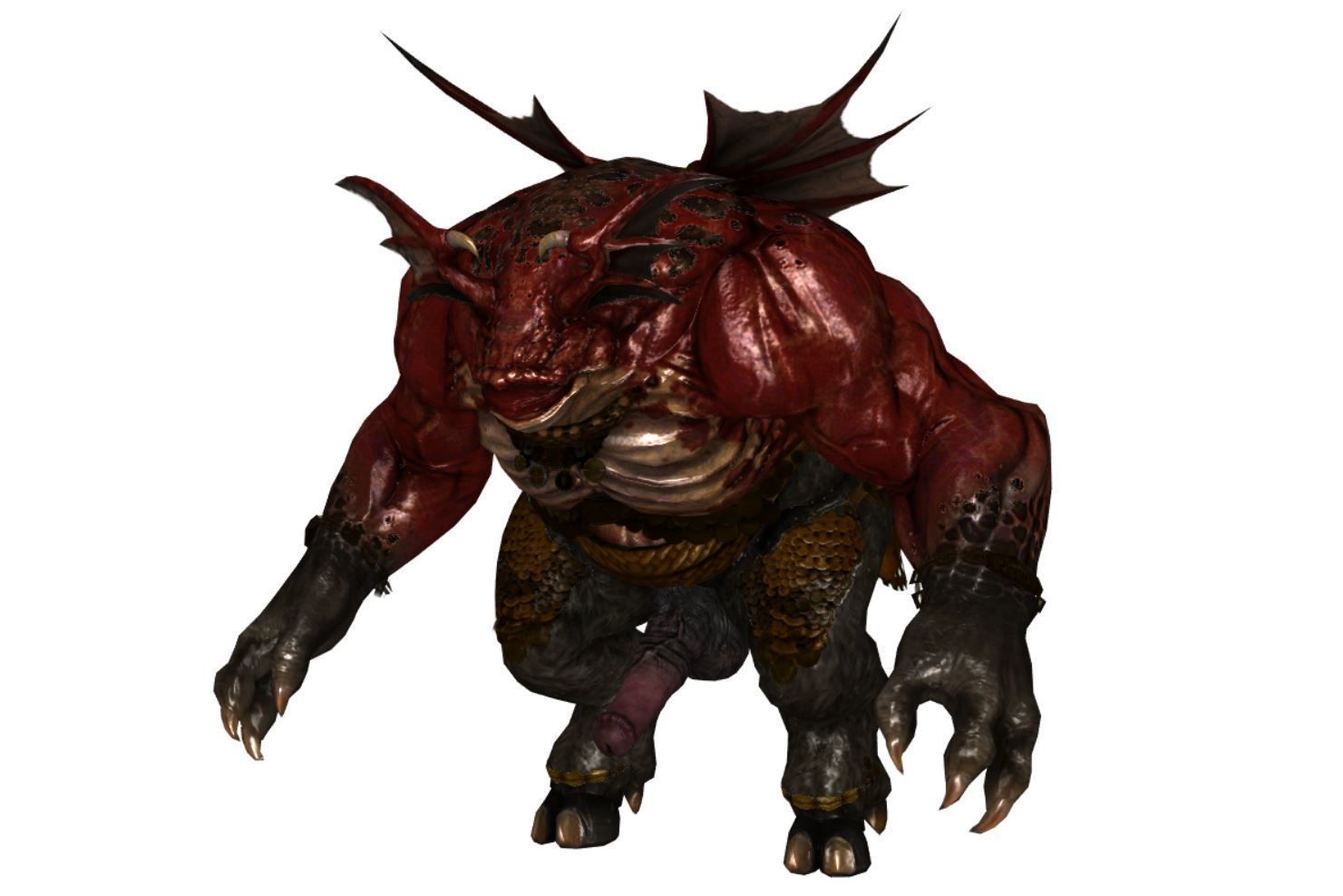 Monster with d-ick 02 3D model_9