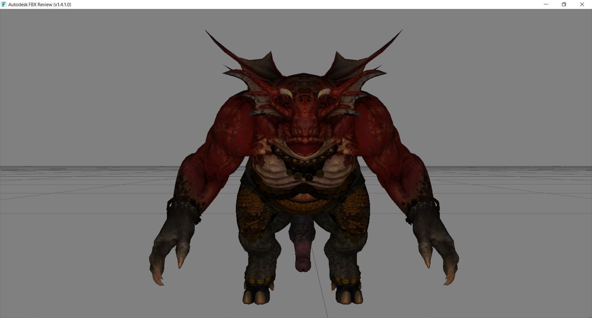 Monster with d-ick 02 3D model_4