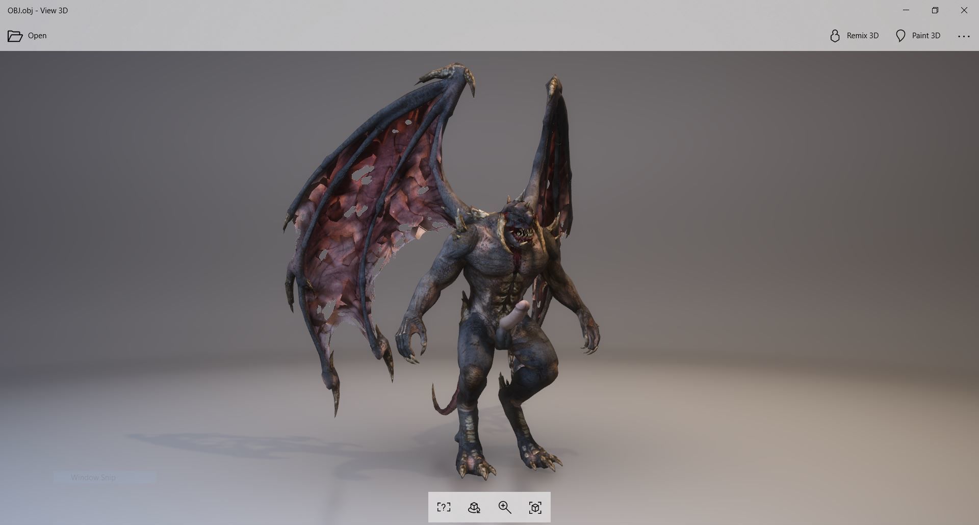 Monster with d-ick 03 3D model_2