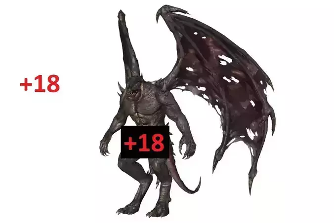 Monster with d-ick 03 3D model