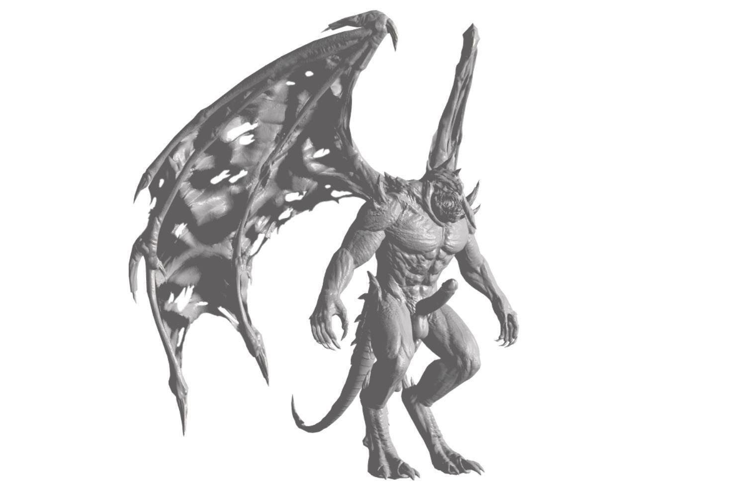 Monster with d-ick 03 3D model_16