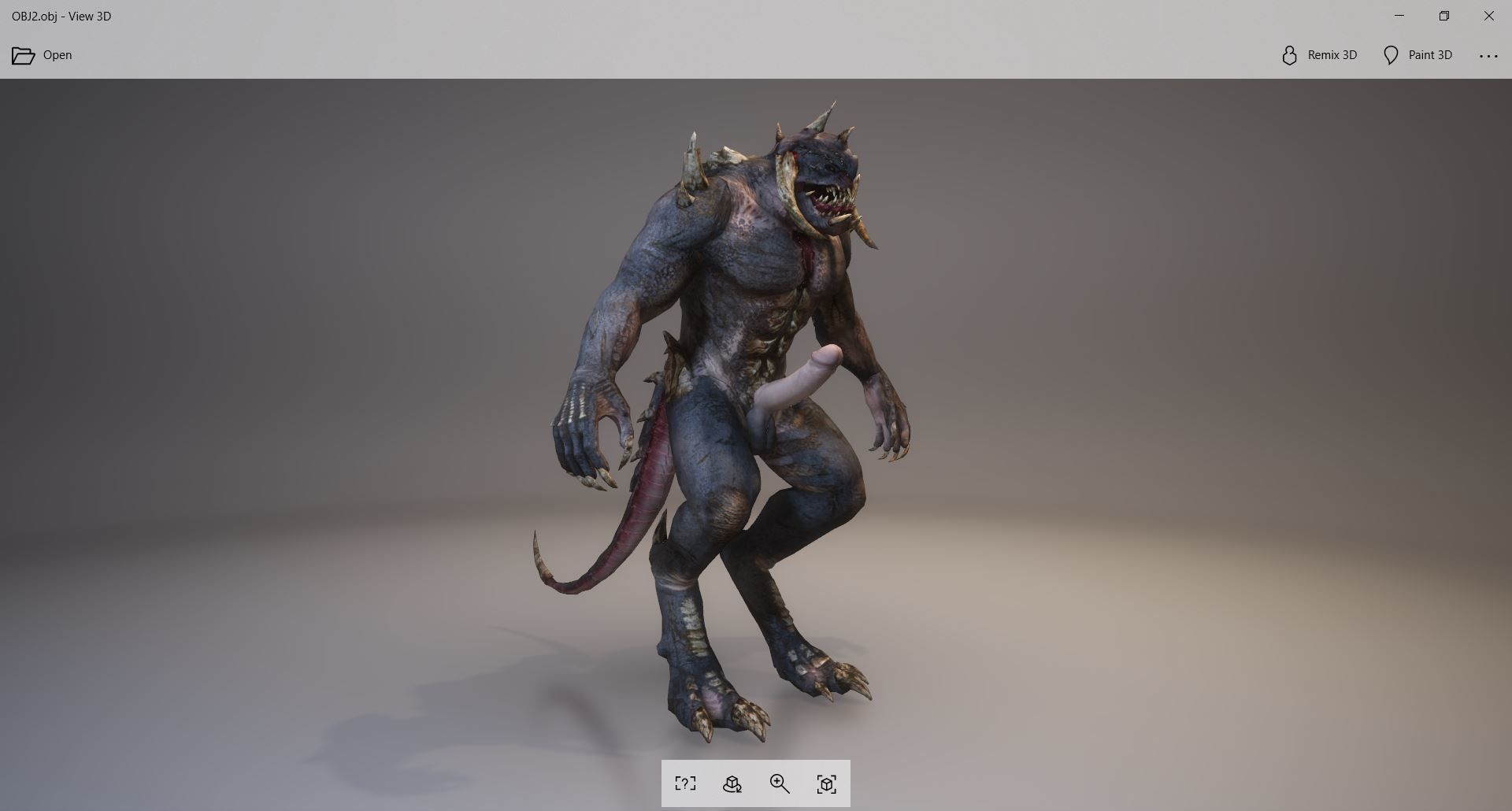 Monster with d-ick 03 3D model_3