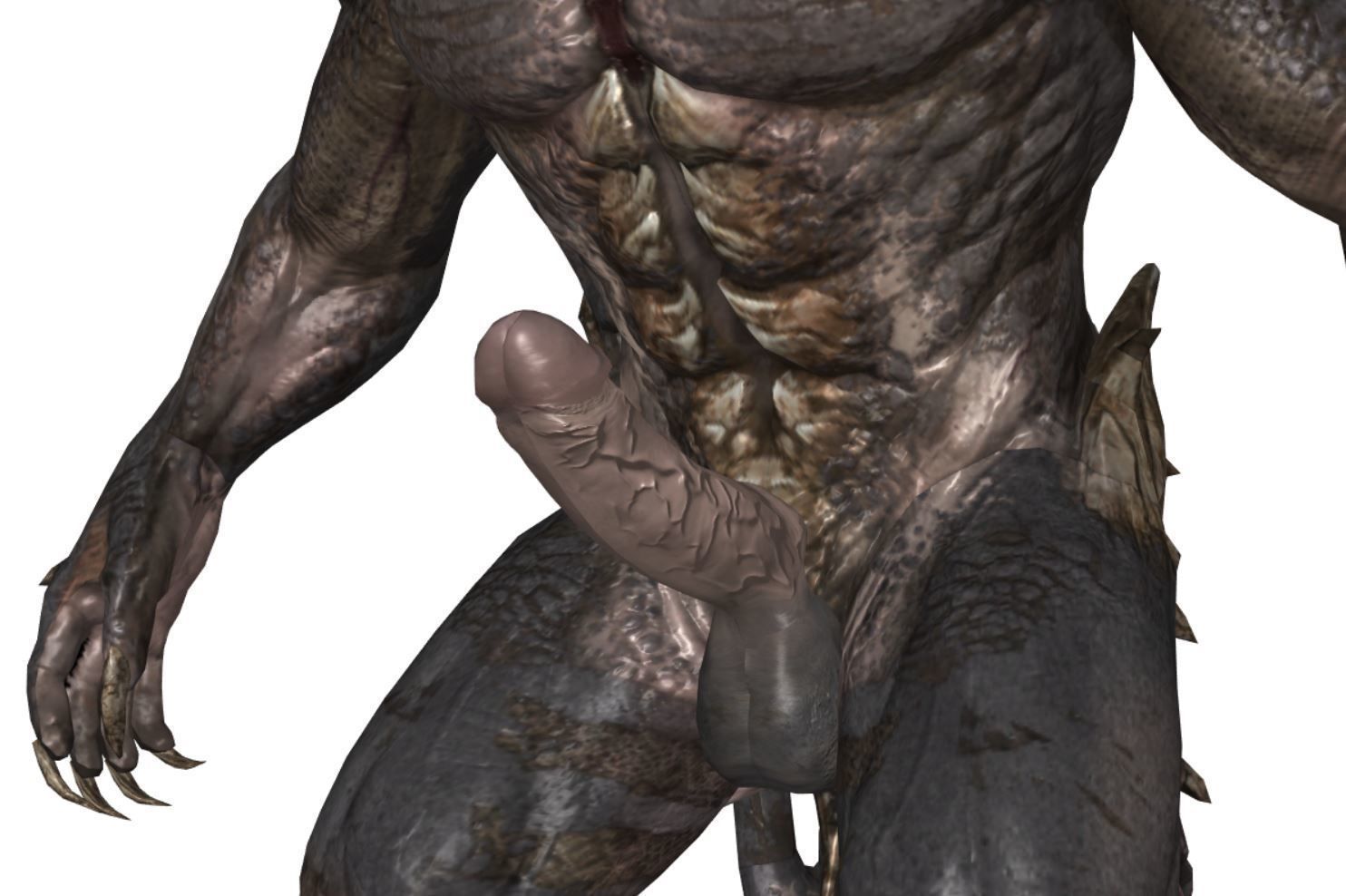 Monster with d-ick 03 3D model_9