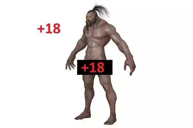 Monster with d-ick 04 3D model