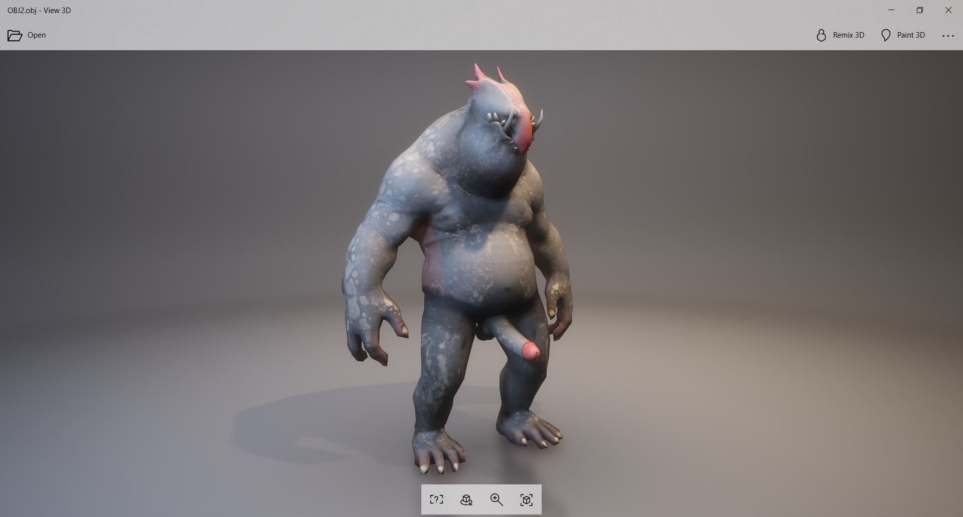 Monster with d-ick 05 3D model_3