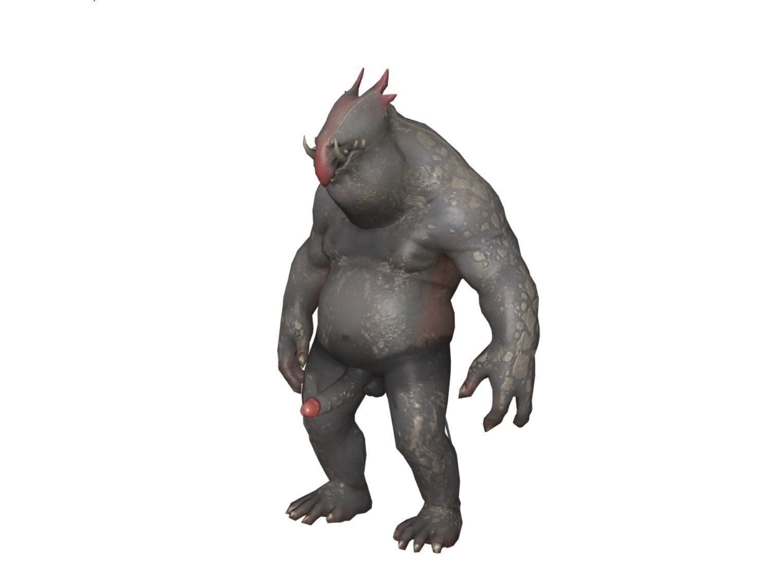 Monster with d-ick 05 3D model_11