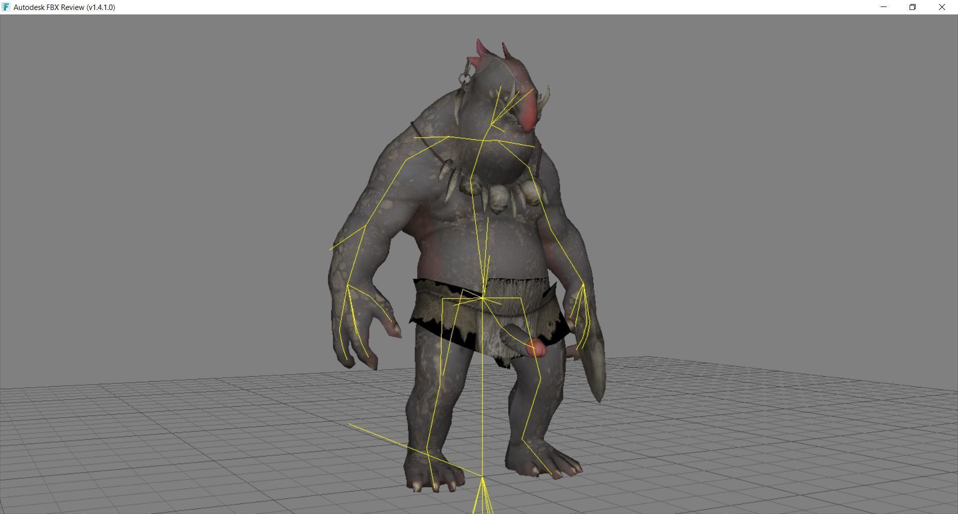 Monster with d-ick 05 3D model_5