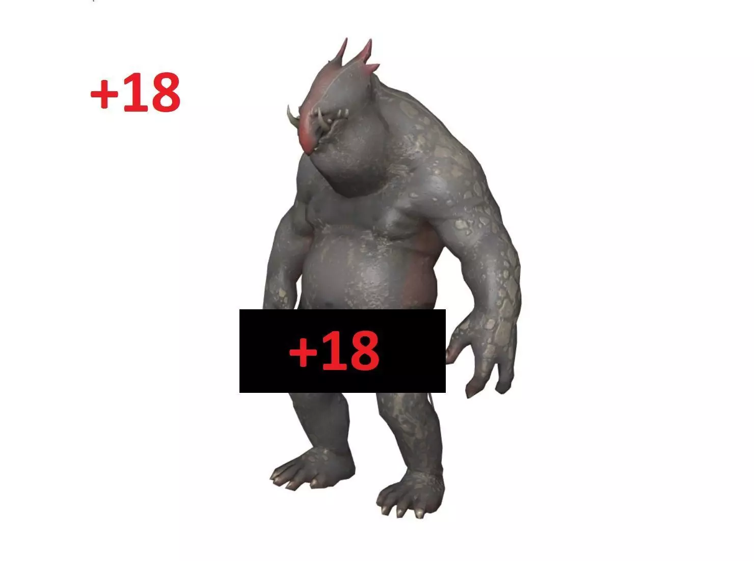 Monster with d-ick 05 3D model_0