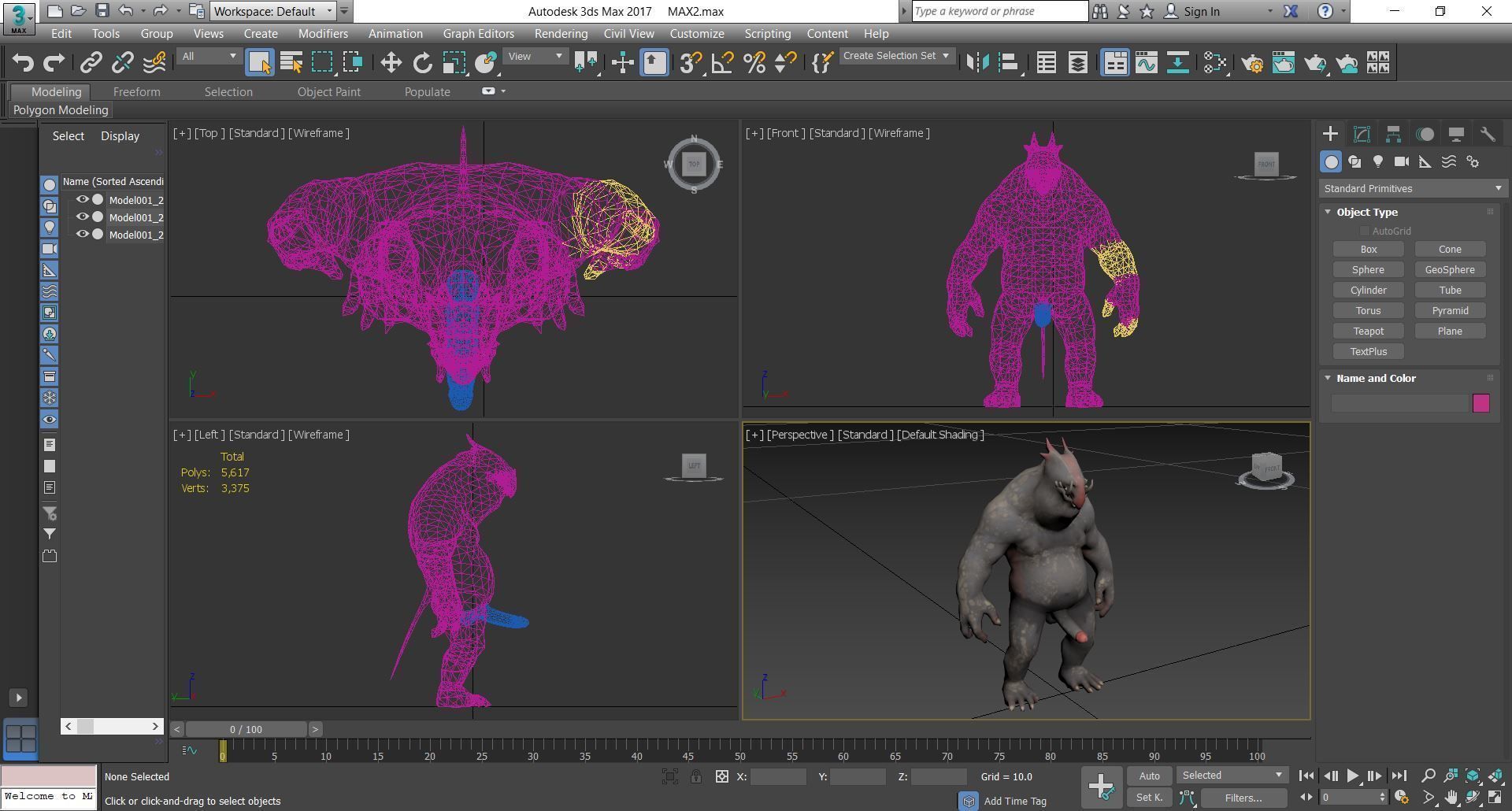 Monster with d-ick 05 3D model_7