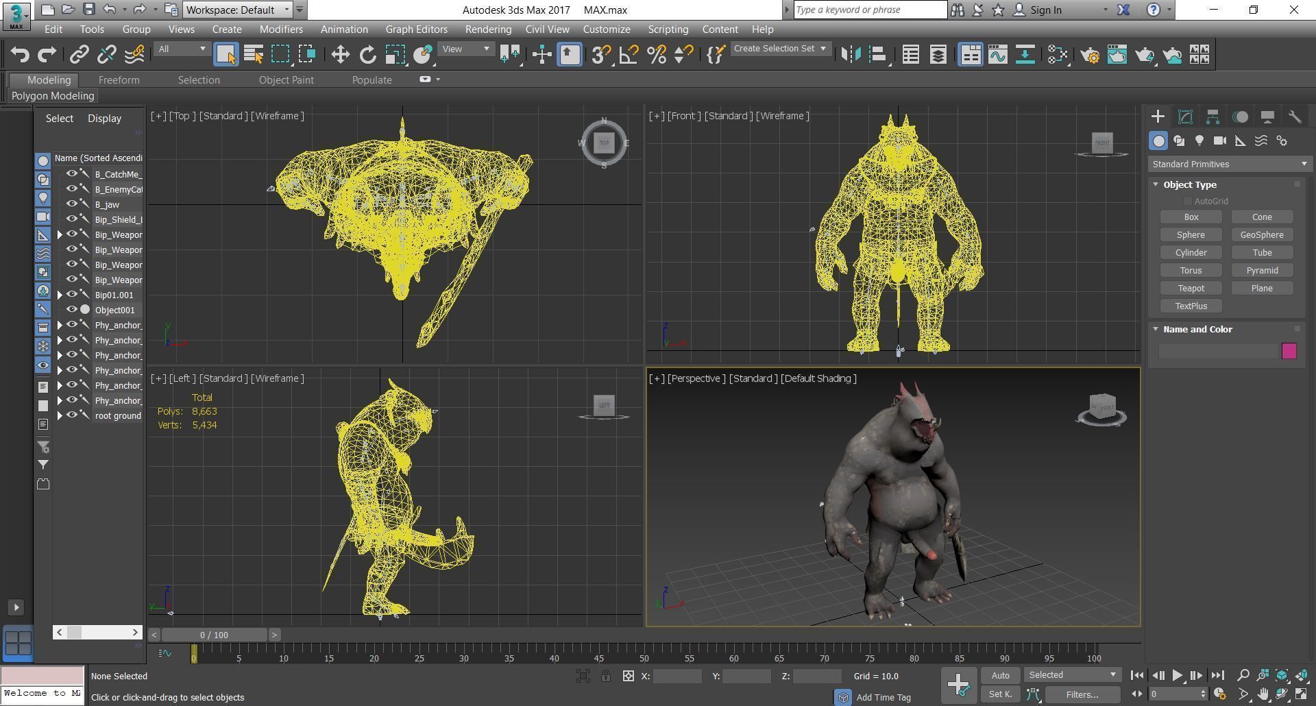 Monster with d-ick 05 3D model_6