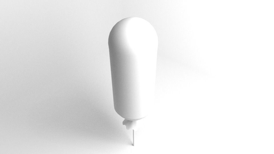Balloon 1 on stick 3D model_3