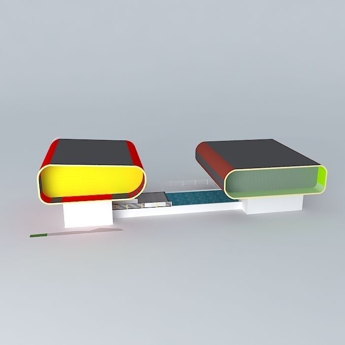 Fitness two boxes 3D model_2