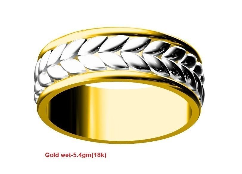 band ring marquise shape cut 3D print model_1