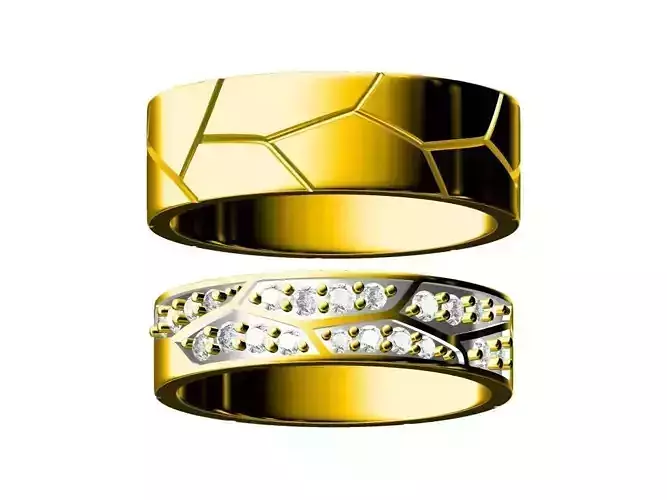couple band engravieng 3D print model