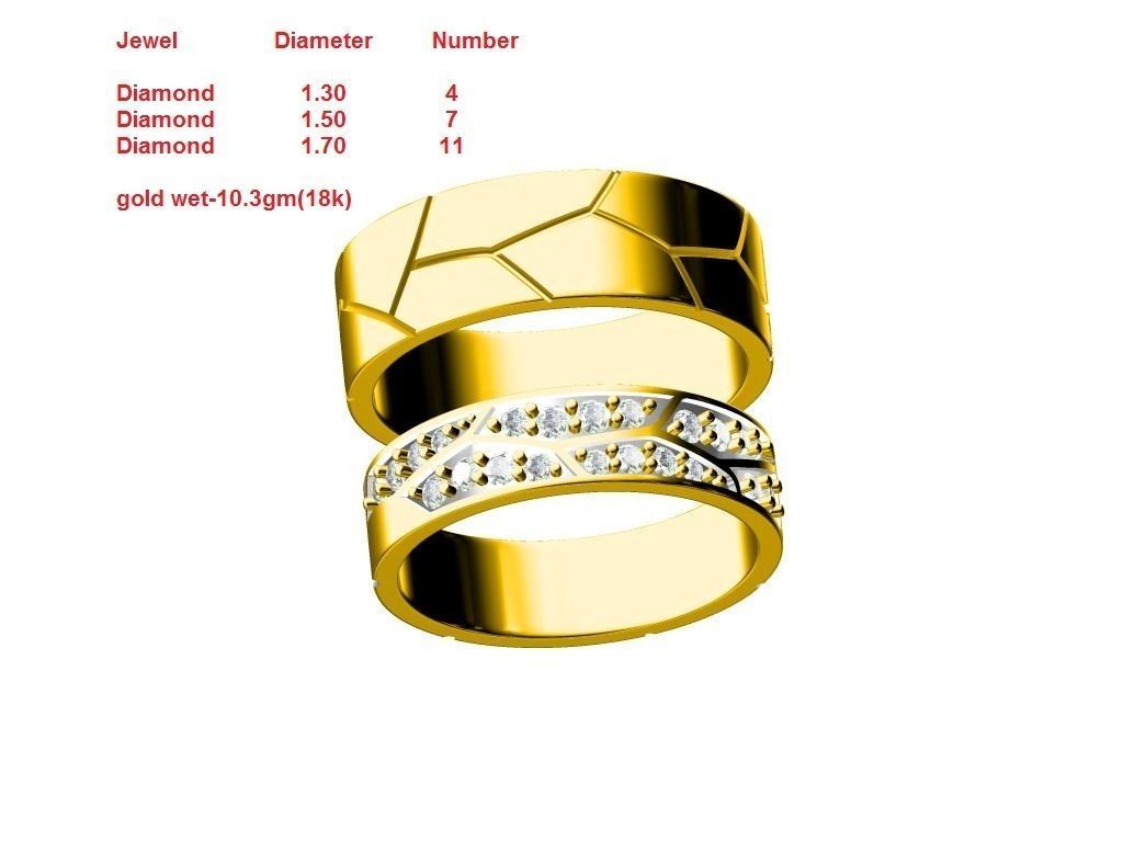 couple band engravieng 3D print model_3