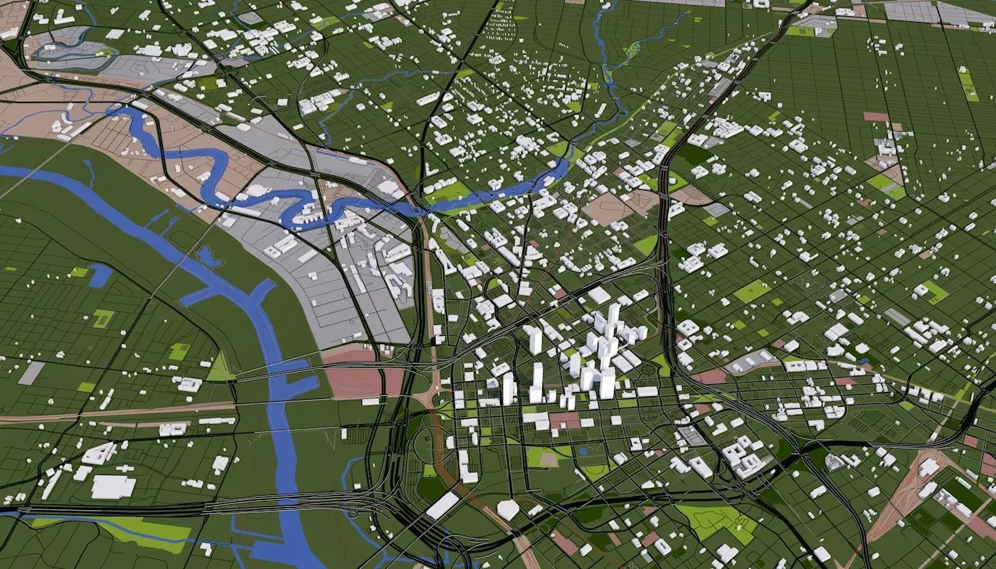 Dallas City 3D model