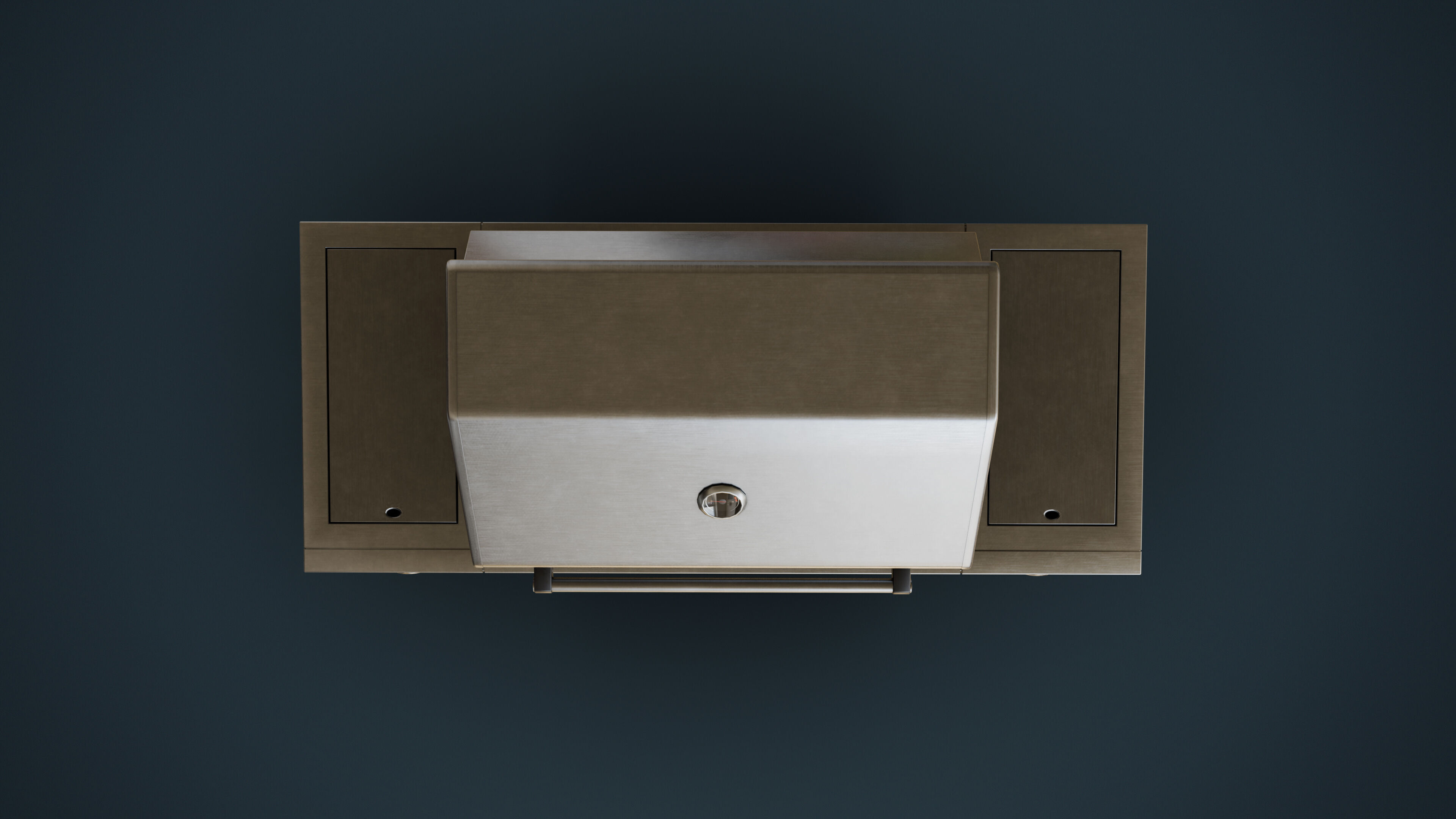 Propane Grill with Tank Low-poly 3D model_4