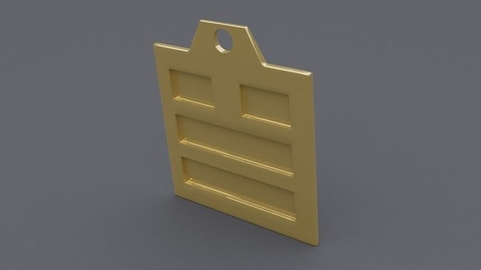 rgd dui trigram pendant mk2 3D print model