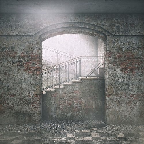 Venice Stairs Horror Game Low-poly 3D model