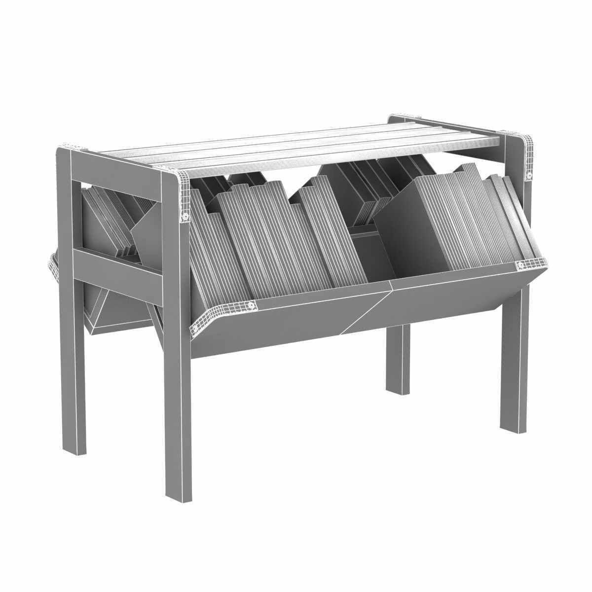 Jacques Adnet Bookshelf 3d model 3D model_6