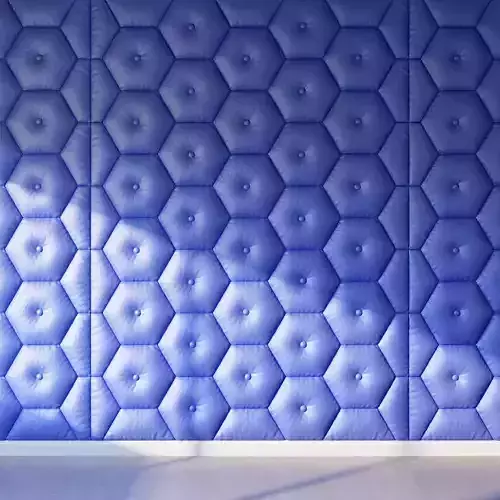Decorative blue wall panel
