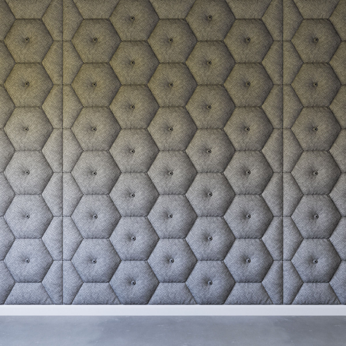 Decorative blue wall panel 3D model_3