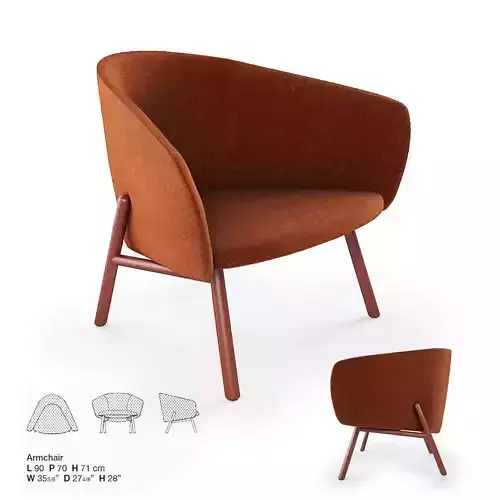Kristalia Tuile armchair