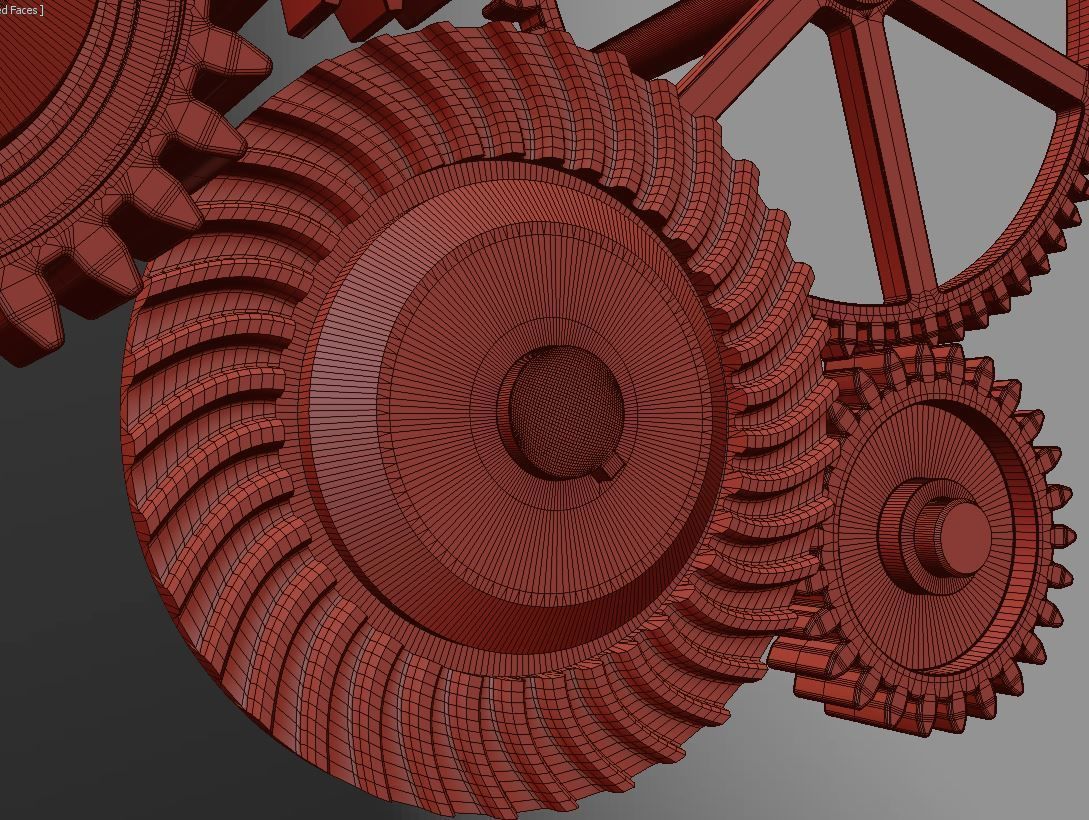Gear mechanism v1 3D model_16