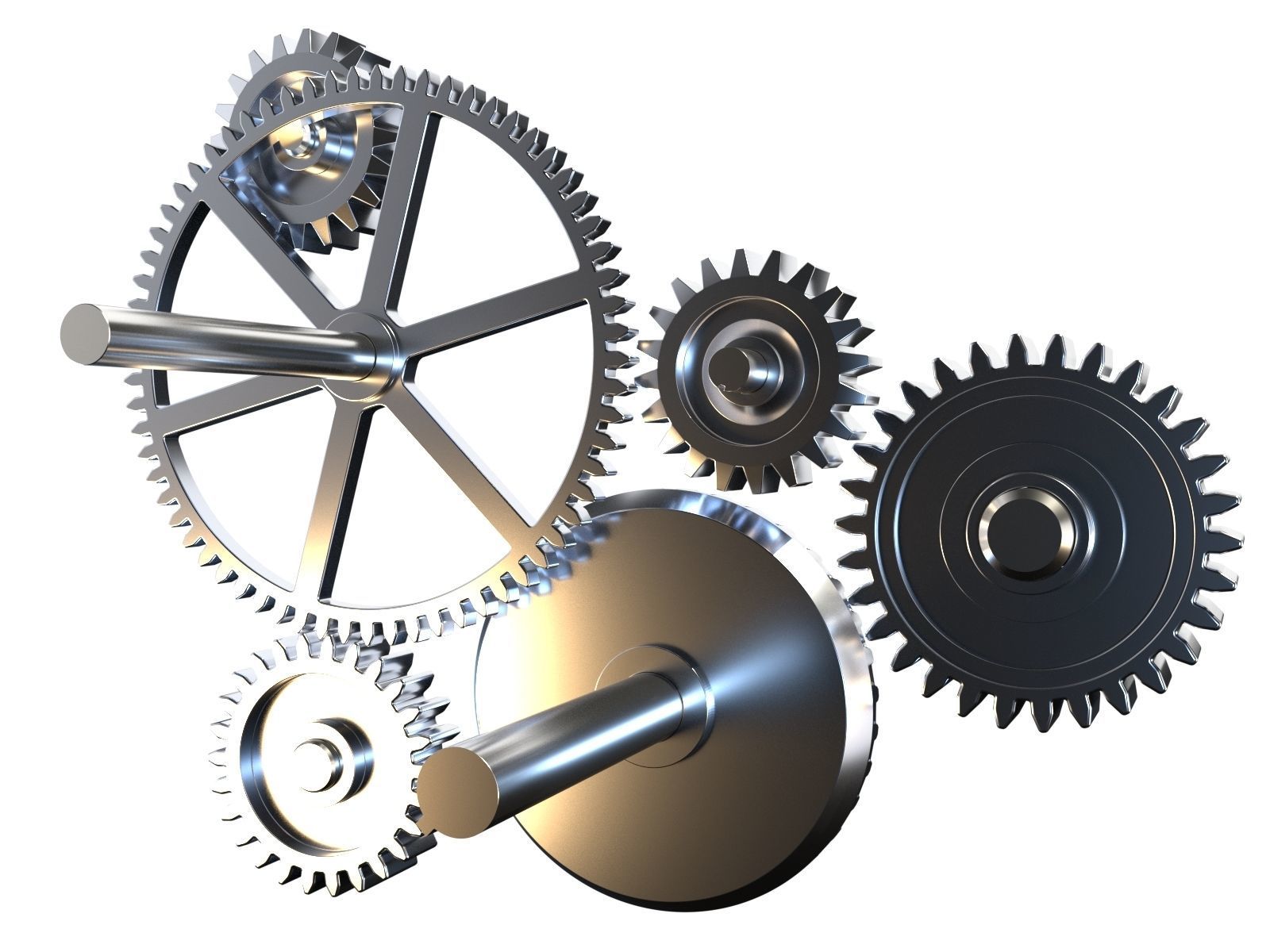 Gear mechanism v1 3D model_11