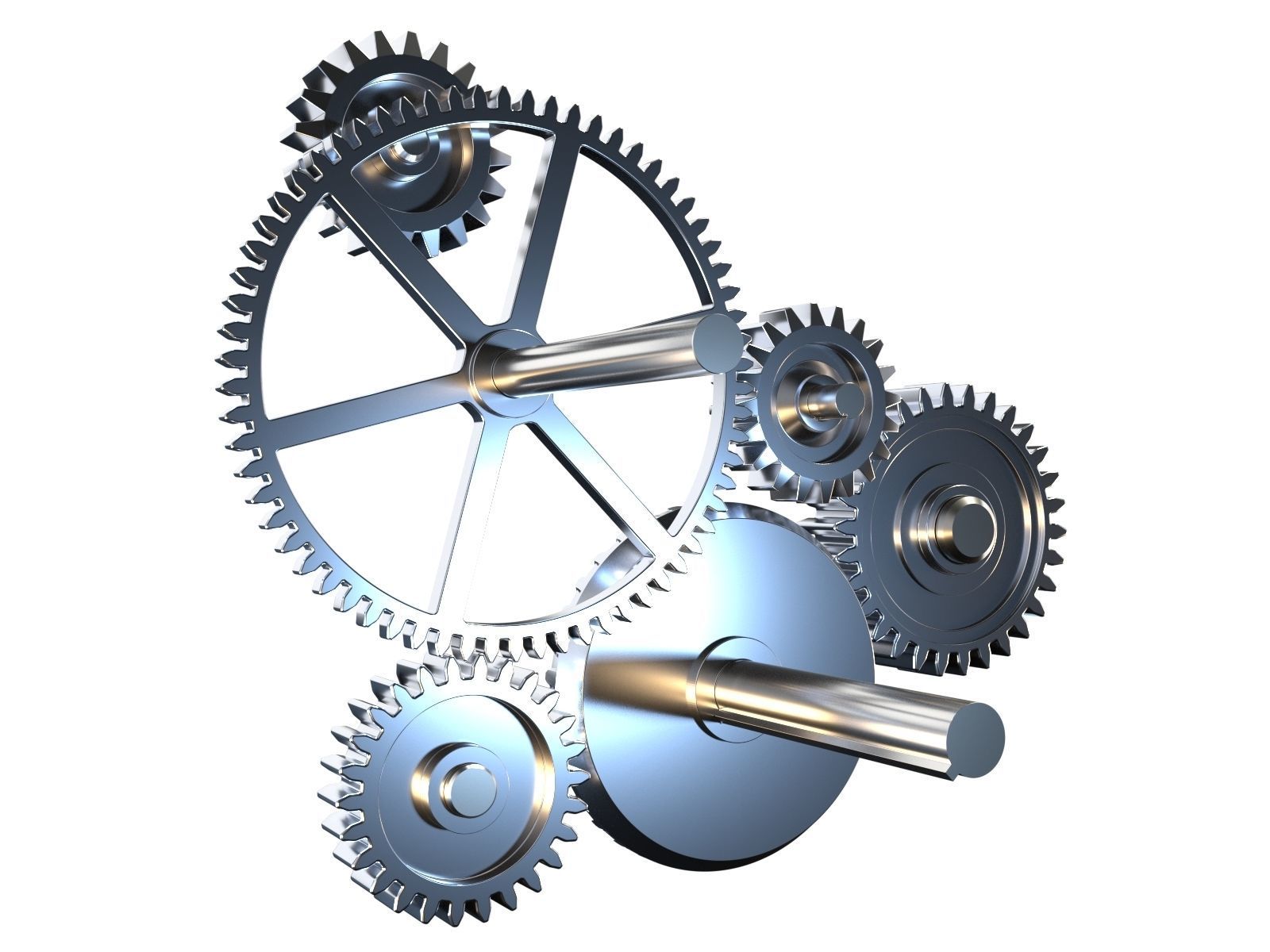 Gear mechanism v1 3D model_9