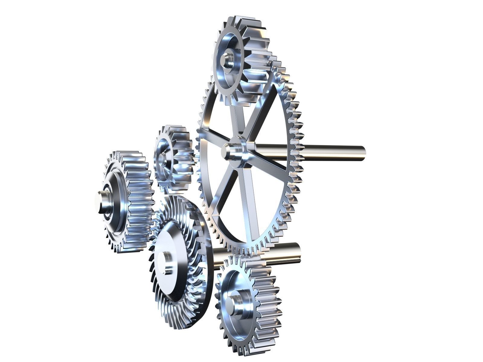 Gear mechanism v1 3D model_6