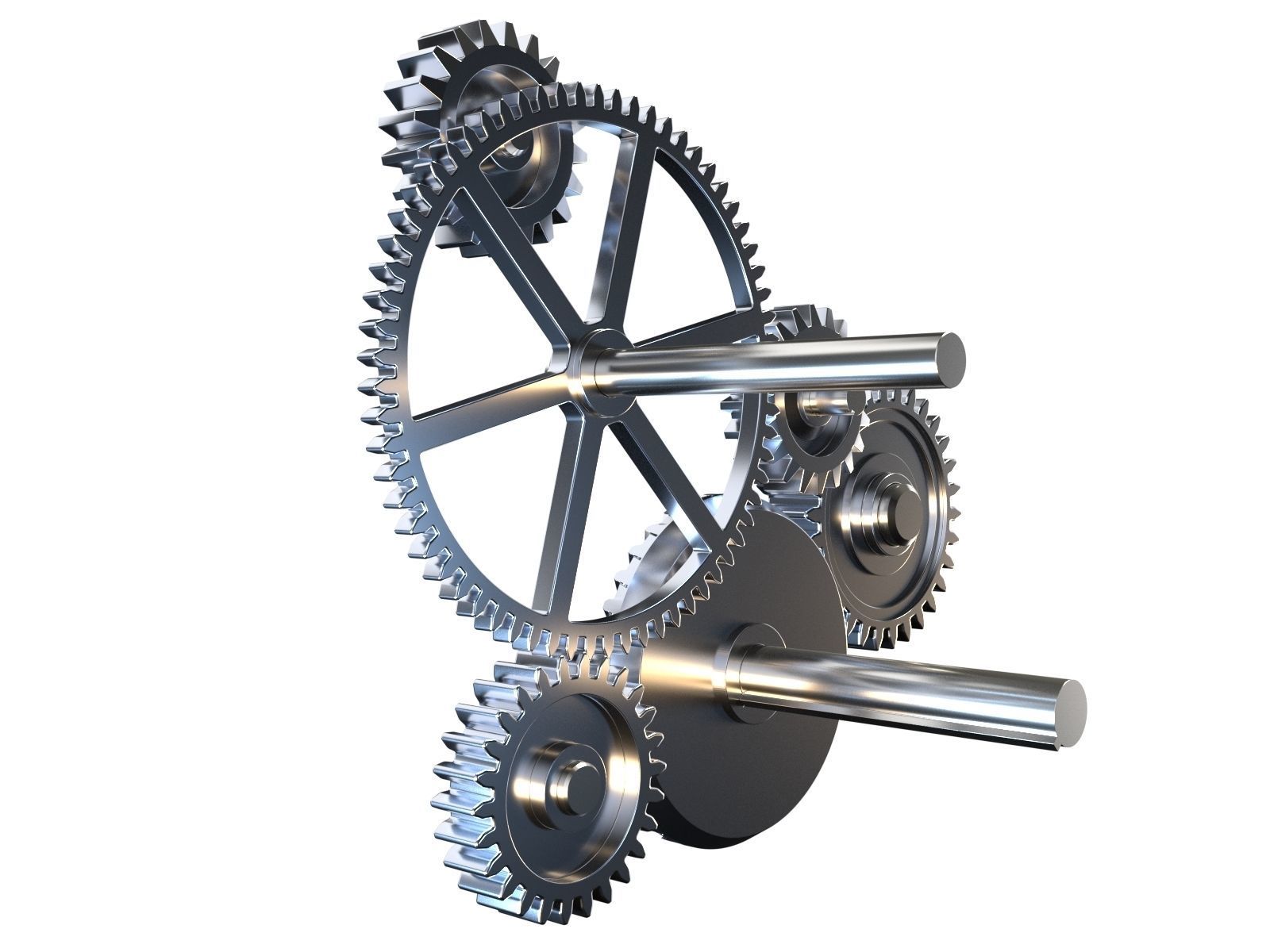 Gear mechanism v1 3D model_8