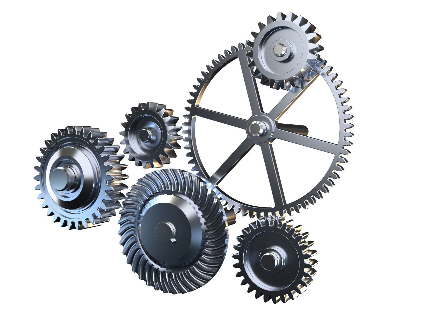 Gear mechanism v1 3D model_5