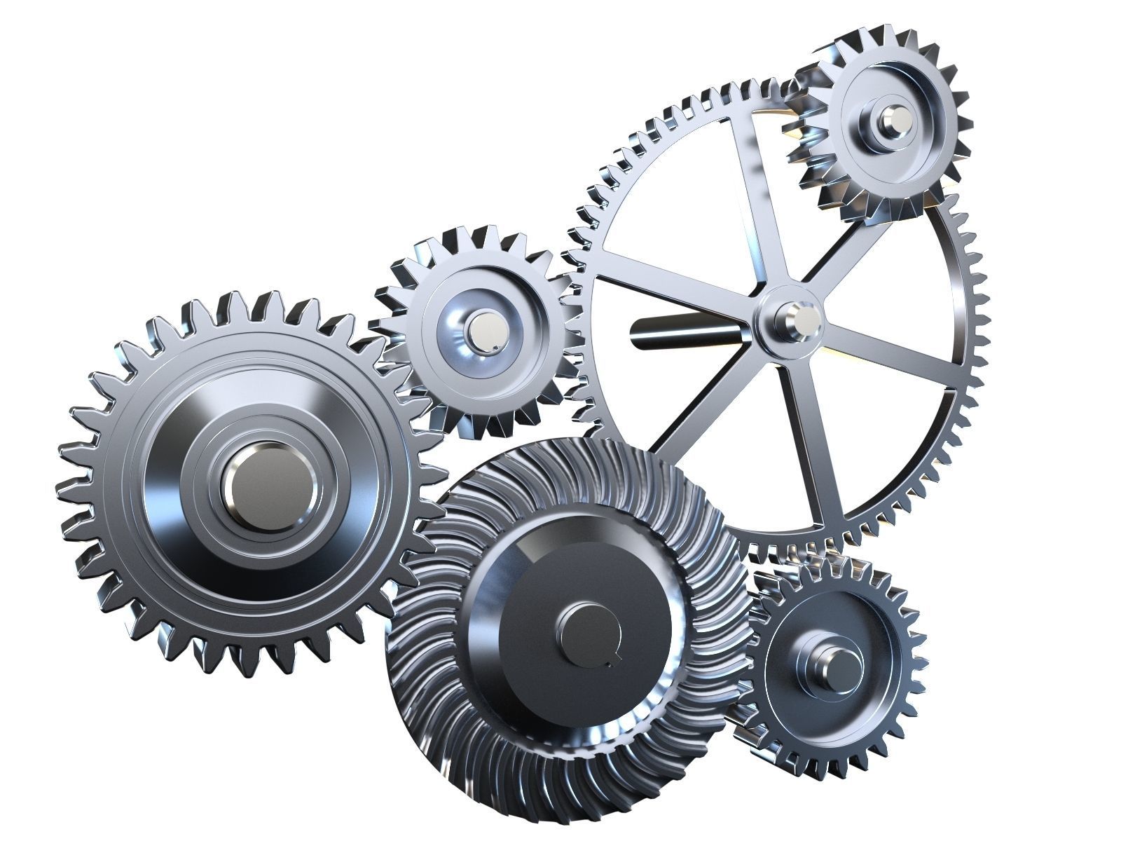 Gear mechanism v1 3D model_1