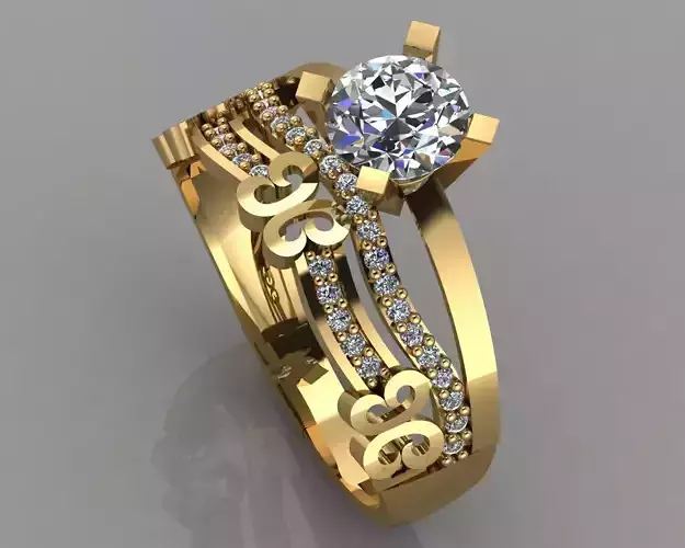 GC GOLD TW035- Diamond ring 