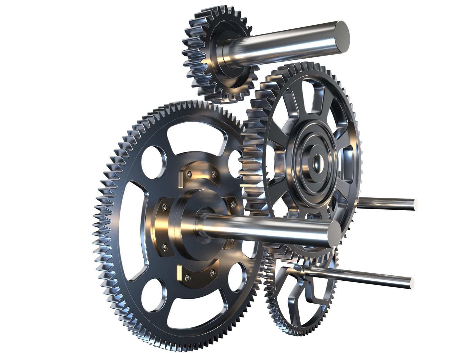 Gear mechanism v2 3D model_7